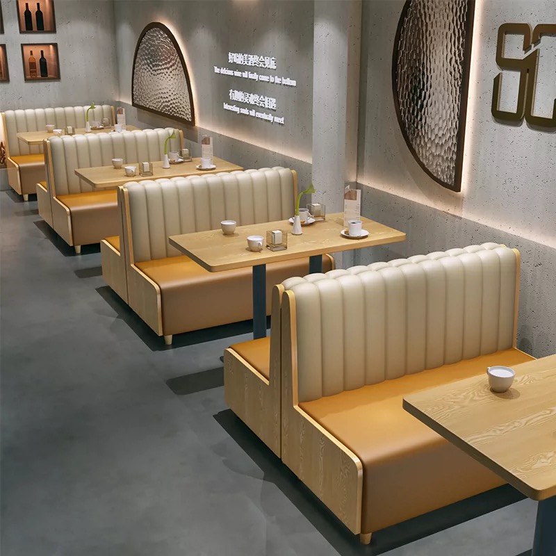 Comfortable restaurant set sofa and chair coffee shop customized插图2